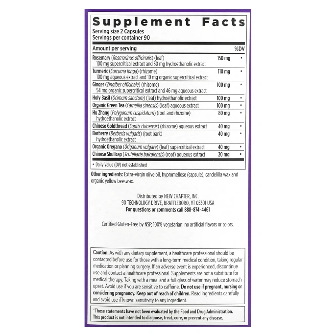 New Chapter, Zyflamend Whole Body, 180 растительных капсул