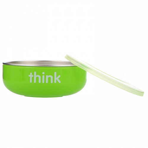 Think, Thinkbaby, Набор детской посуды не содержащий бисфенол А, салатовый, 1 набор