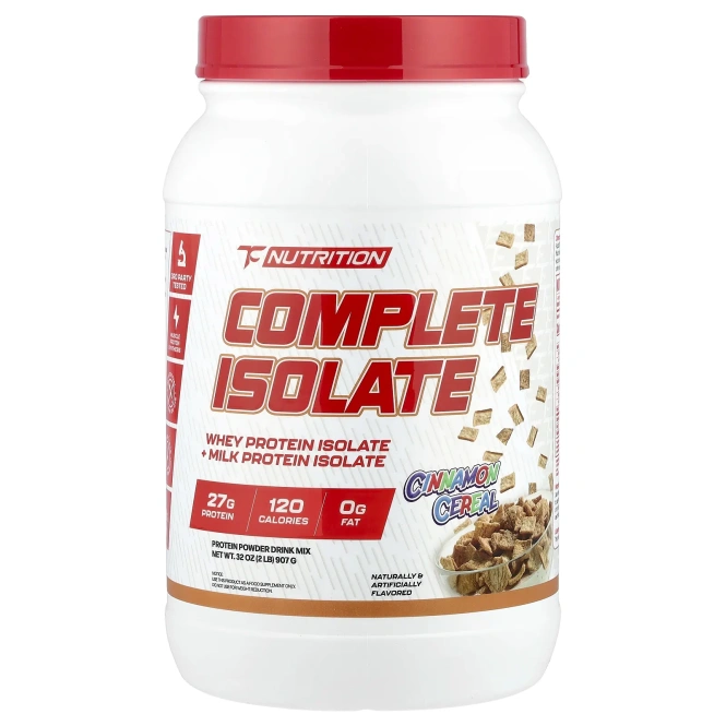 TC Nutrition, Complete изолят, хлопья с корицей, 907 г (2 фунта)