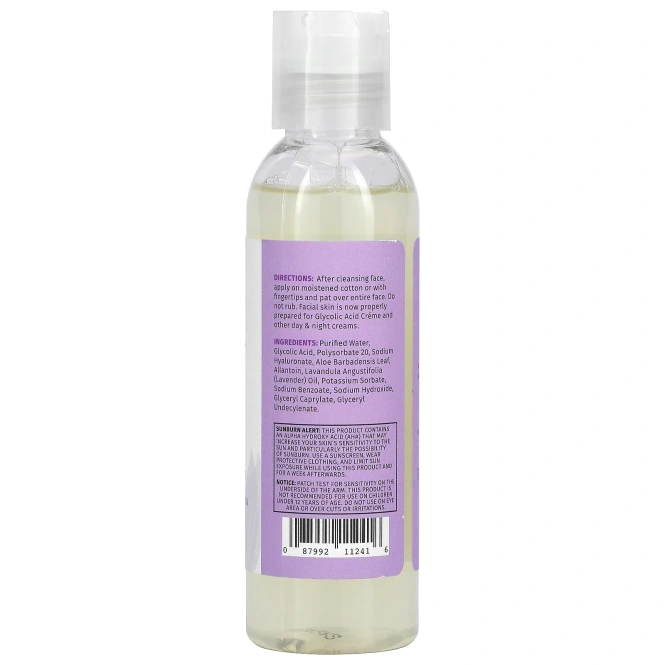 Reviva Labs, Тоник для лица с гликолиевой кислотой, 4 унции (118 мл)