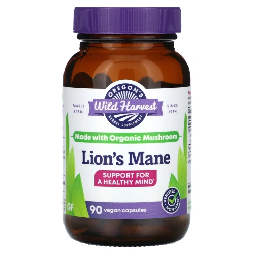 Oregon's Wild Harvest, Lion's Mane`` 90 веганских капсул