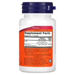 NOW Foods, витамин B12, 1000 мкг, 100 пастилок
