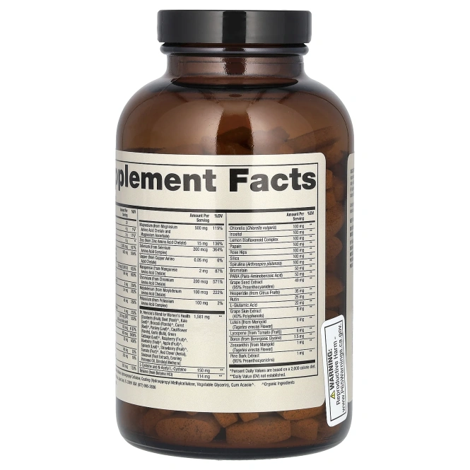 Dr. Mercola, Мультивитамины из цельных продуктов плюс необходимые микроэлементы для женщин, 240 таблеток