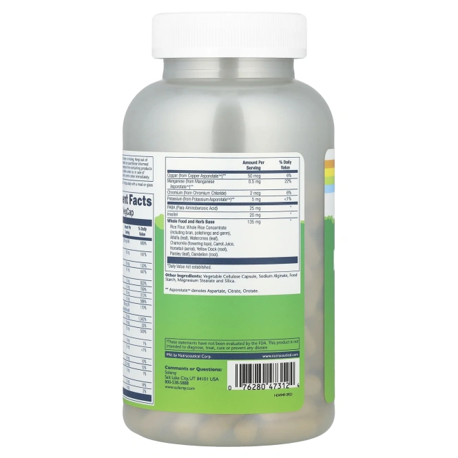 Solaray, Solaray, Энергия на целый день, Мультивитамины, 180 вегетарианских капсул