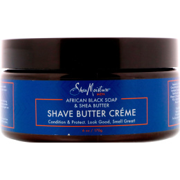 SheaMoisture, Африканское черное мыло и масло ши, масляный крем для бриться, 170 г