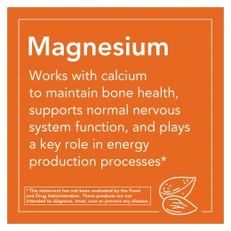 Магний NOW Magnezium Citrate, 120 вегетарианских капсул