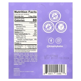 Kiss My Keto, Жевательные конфеты Fish Friends, ягодные, 6 пакетиков по 50 г (1,76 унции)