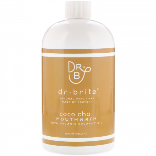 Dr. Brite, Mouthwash with Organic Coconut Oil, Coco Chai , 16 fl oz (473.17 ml)