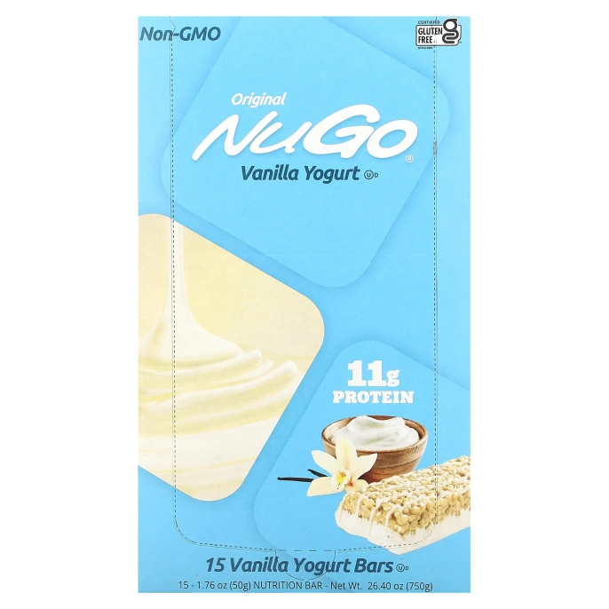 Nugo Nutrition, Батончик NuGo Ванильный йогурт 15 батончиков