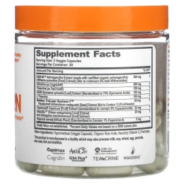 The Genius Brand, Genius Burn, без кофеина, 60 растительных капсул