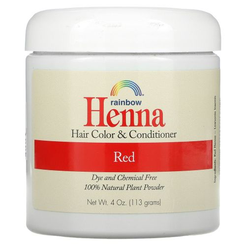 Rainbow Research, Краска и кондиционер для волос с хной, рыжий, 113 г (4 унции)