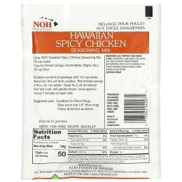 NOH Foods of Hawaii, Гавайская пряная смесь для курицы, 57 г (2 унции)