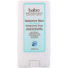 Babo Botanicals, Для чувствительной кожи, устраняет сухость, увлажняющий стик, 0,6 унц. (17 г.)