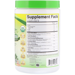 Divine Health, Органическое ферментированное зеленое питание, лимон-лайм, 210 г