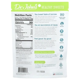 Dr. John's Healthy Sweets, Леденцы на палочке Creamsicle Swirl, + клетчатка и витамин C, ежевика, голубая малина, апельсин, персик и клубника, без сахара, 109 г (3,85 унции)