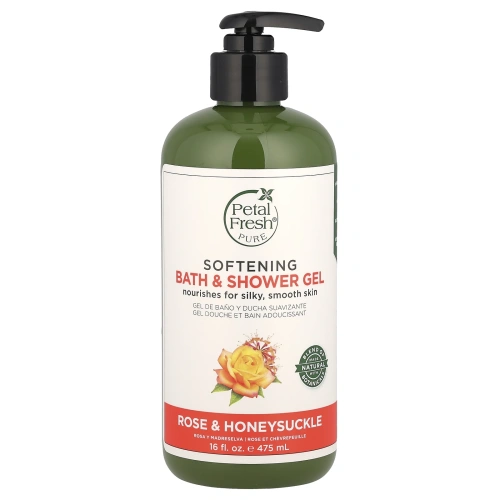 Petal Fresh, Pure, очищающий гель для душа, роза и жимолость, 16 жидких унций (475 мл)