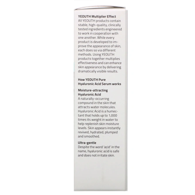 Yeouth, Чистая гиалуроновая кислота, 30 мл