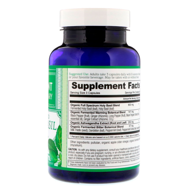 Ancient Apothecary, Базилик священный ферментированный, 90 капсул