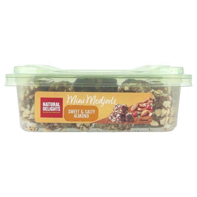 Natural Delights, Mini Medjools, сладкий и соленый миндаль, 340 г (12 унций)