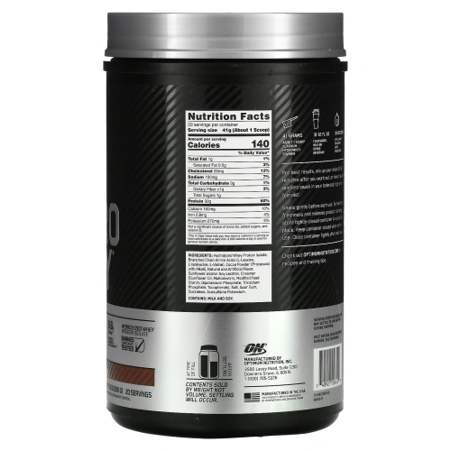Optimum Nutrition, Platinum HydroWhey, Turbo Chocolate, 1.75 lb (795 g)