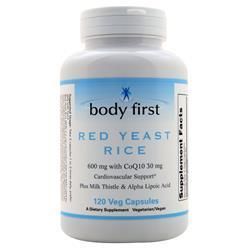 Body First, Красный дрожжевой рис с CoQ10 120 капсул