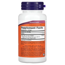 NOW Маточное молочко 1000 mg, 60 желатиновых капсул