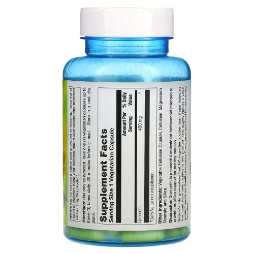 Nature's Life, Кверцетин, 400 мг, 100 капсул
