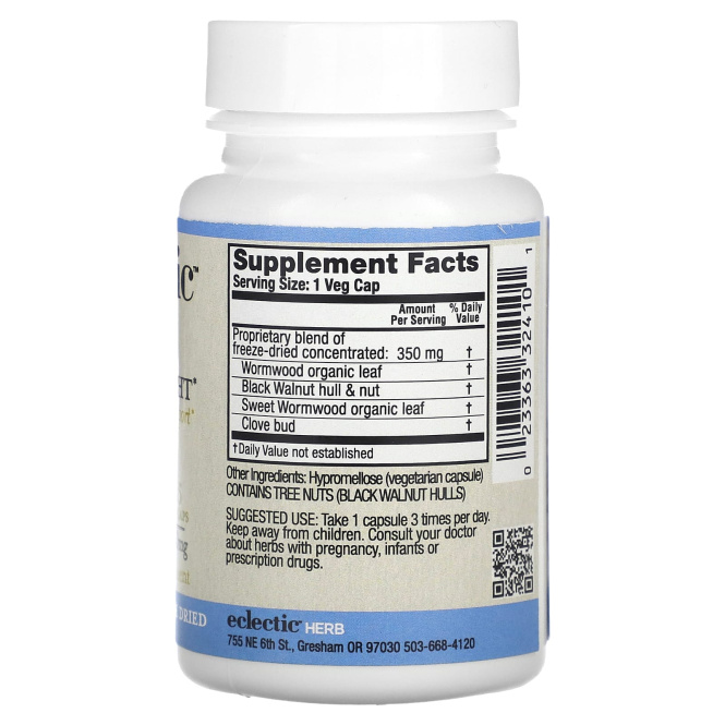 Eclectic Institute, Para-Fight, поддержка кишечника, 350 мг, 45 капсул