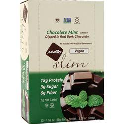 Nugo Nutrition, Тонкий веганский батончик Шоколадно-мятный 12 батончиков