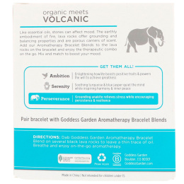 Goddess Garden, Органический продукт, Настойчивость, Браслет для ароматерапии, 1 браслет