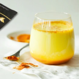 DelighTeas, Ayurvedic Golden Milk Blend, латте с чаем с куркумой, без кофеина, 140 г (5 унций)