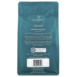 Lifeboost, Кофе Grata ™, молотый, средней обжарки, 340 г (12 унций)