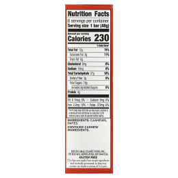 Larabar, батончик с натуральными фруктами и орехами, печенье из кешью, 6 батончиков по 48 г (1,7 унции)