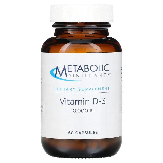 Metabolic Maintenance, Vitamin D-3, 10,000 IU, 60 Capsules
