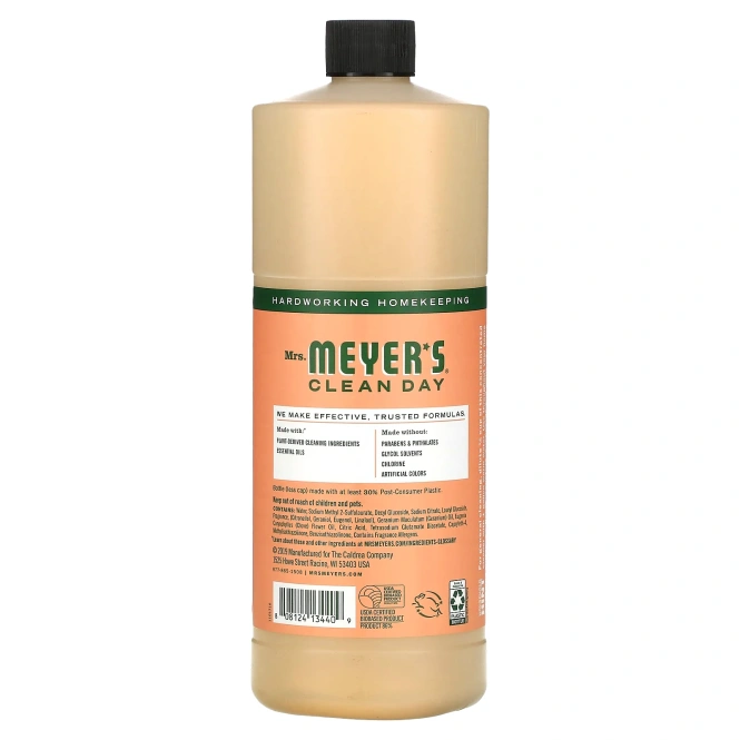 Mrs. Meyers Clean Day, универсальный концентрат, герань, 946 мл (32 жидк. унции)