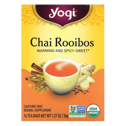 Yogi Tea, чай ройбуш, без кофеина, 16 чайных пакетиков, 36 г (1,27 унции)
