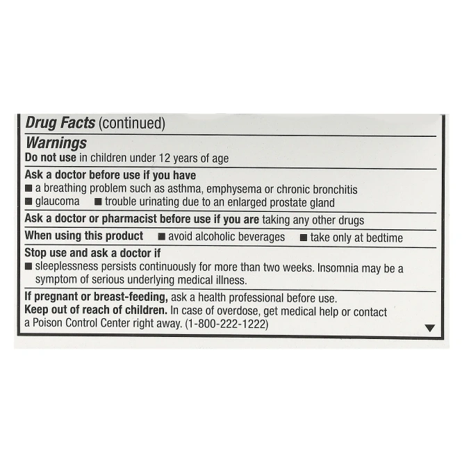 Unisom, SleepTabs, средство для спокойного сна, 25 мг, 32 таблетки