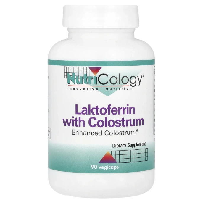 Nutricology, Лактоферрин с молозивом, 90 вегетарианских капсул