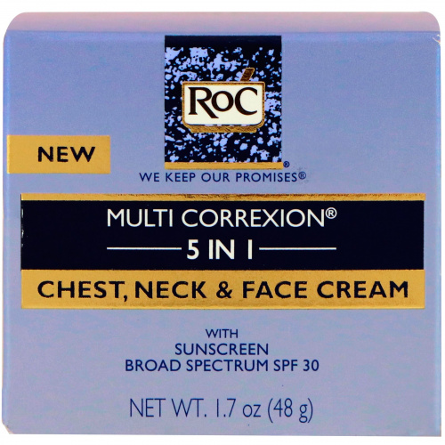 RoC, Multi Correxion 5 в 1, крем для лица, шеи и зоны декольте, 1,7 унц. (48 г)