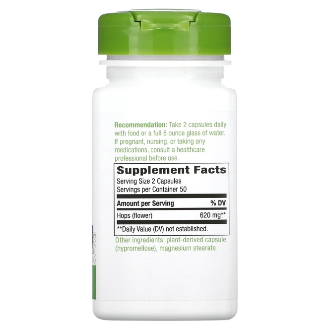 Nature's Way, Соцветия хмеля, 310 мг, 100 капсул