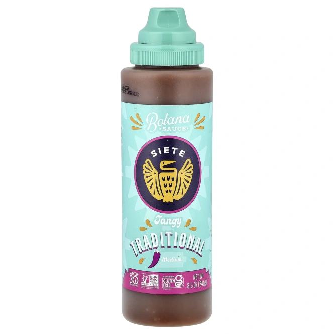Siete, традиционный ботанический соус, умеренно острый, 241 г (8,5 унции)