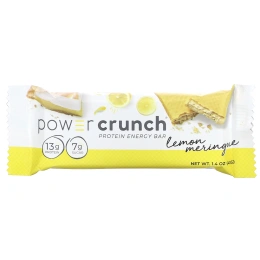 BNRG, Power Crunch, протеиновый энергетический батончик, лимонная меренга, 12 батончиков, 40 г (1,4 унции) каждый