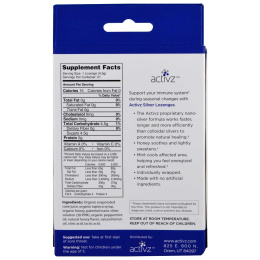 Activz, Пастилки с натуральным серебром, 21 пастилка, 3,4 унции (95 г)