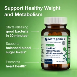 Metagenics, UltraFlora® Healthy Weight с Akkermansia, 30 капсул