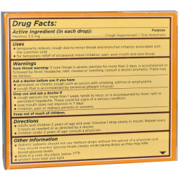 Herbion, Леденцы от кашля Natural Care, мед и лимон, 18 леденцов