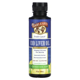 Barlean's, Масло из печени трески свежего улова Лимонад 8 жидких унций