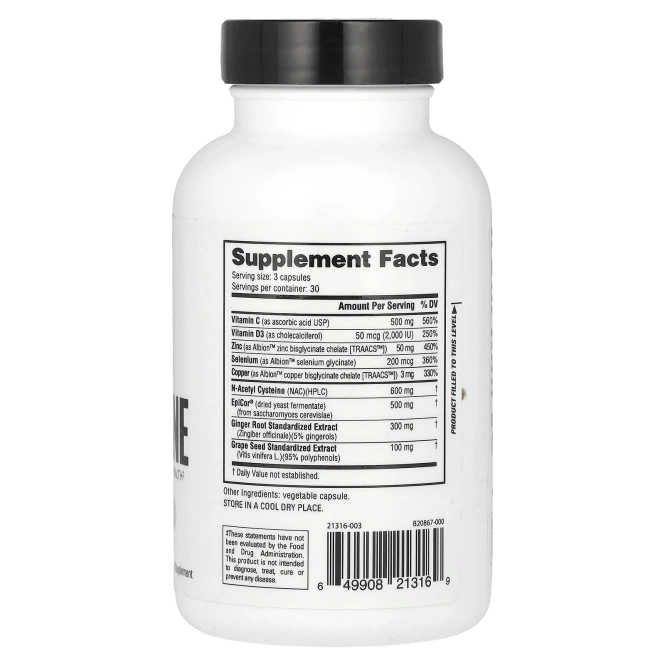 NutraBio, Immune, 90 растительных капсул