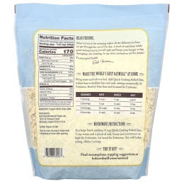 Bob's Red Mill, Органические овсяные хлопья быстрого приготовления, цельнозерновые, 907 г