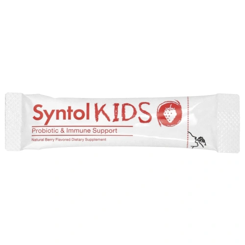 Arthur Andrew Medical, Syntol Kids, ежедневный пробиотик для детей, натуральный ягодный вкус, 30 отдельных порционных пакетиков