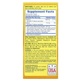 EsterC, Поддержка иммунитета в течение 24 часов, 1000 мг, 60 вегетарианских таблеток, покрытых оболочкой (500 мг на таблетку)